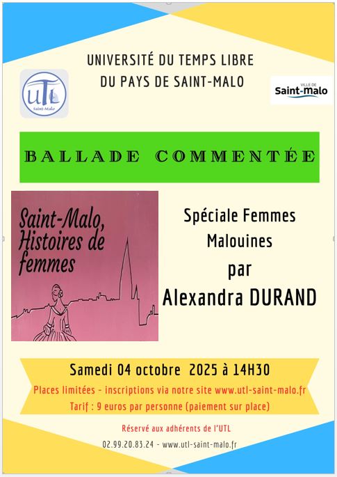 Balade commentée spéciale Femmes Malouines