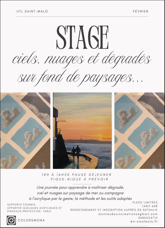 Mardi 24 février 2026 Stage Peinture Acrylique