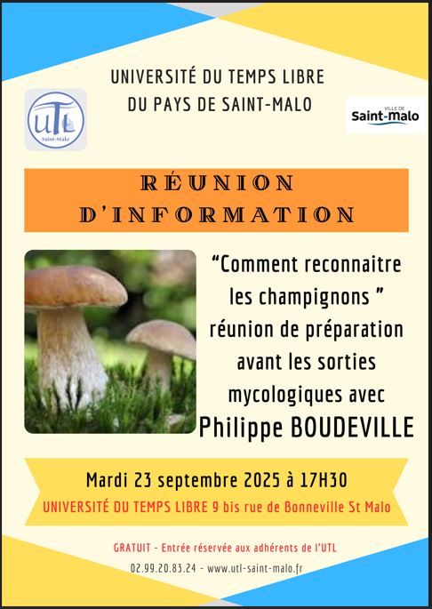 Réunion information Champignons