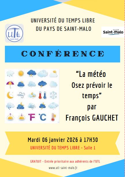 Mardi 06 janvier 2026 - Conférence