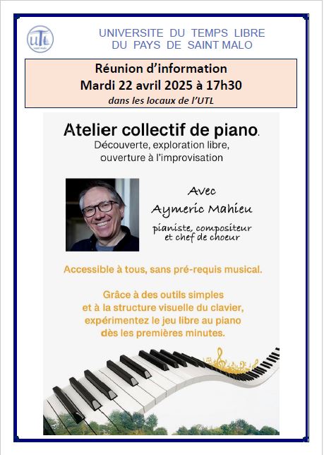 Atelier Collectif de Piano Nouveau cours
