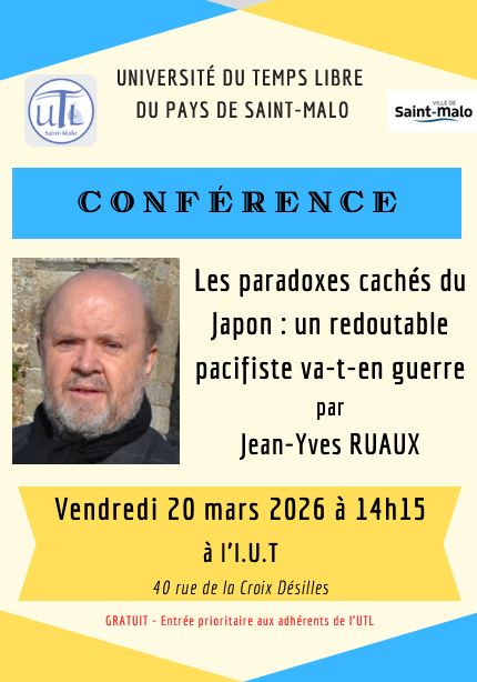 Vendredi 20 mars 2026 - Conférence