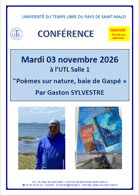 Mardi 03 novembre 2026 - Conférence